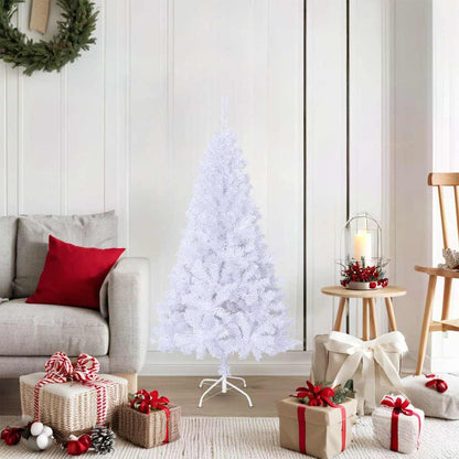 Albero di Natale Artificiale con Rami Spessi Bianco 150 cm PVC