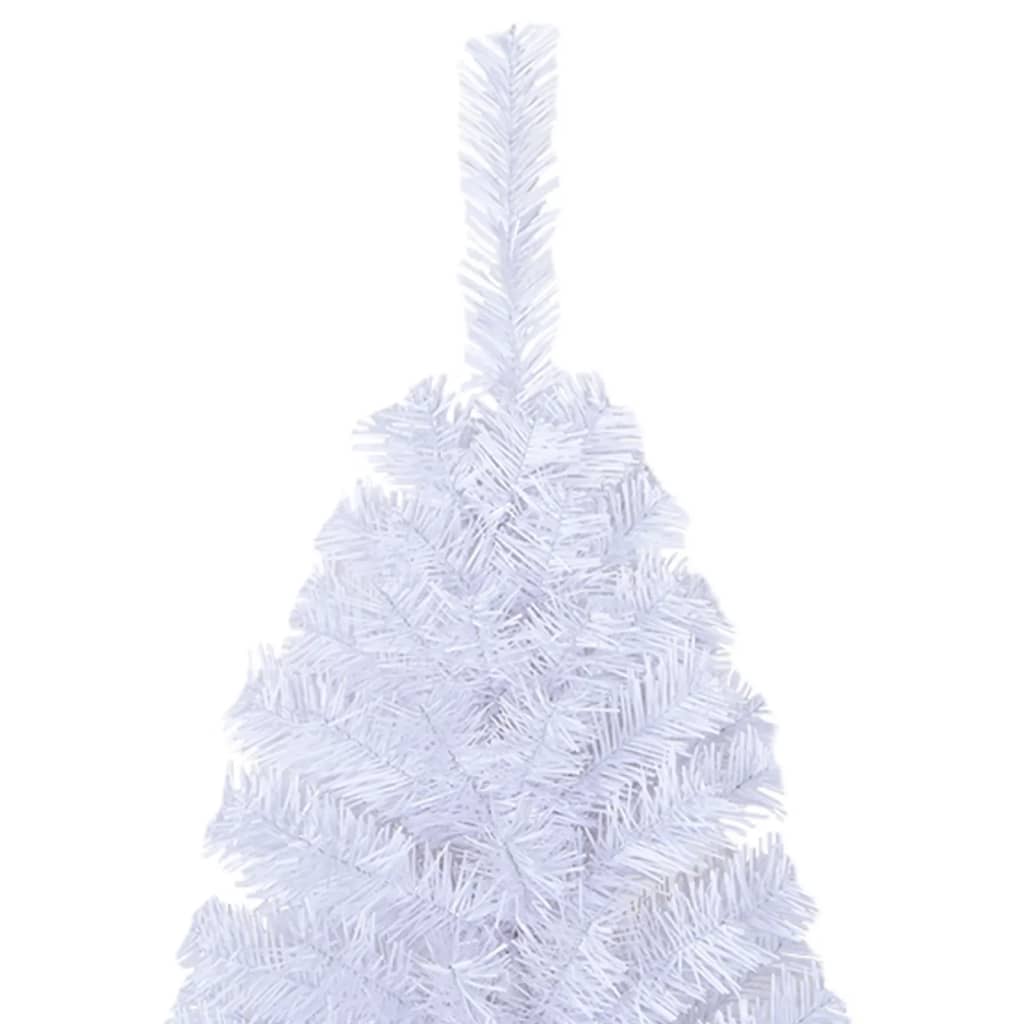Albero di Natale Artificiale con Rami Spessi Bianco 240 cm PVC