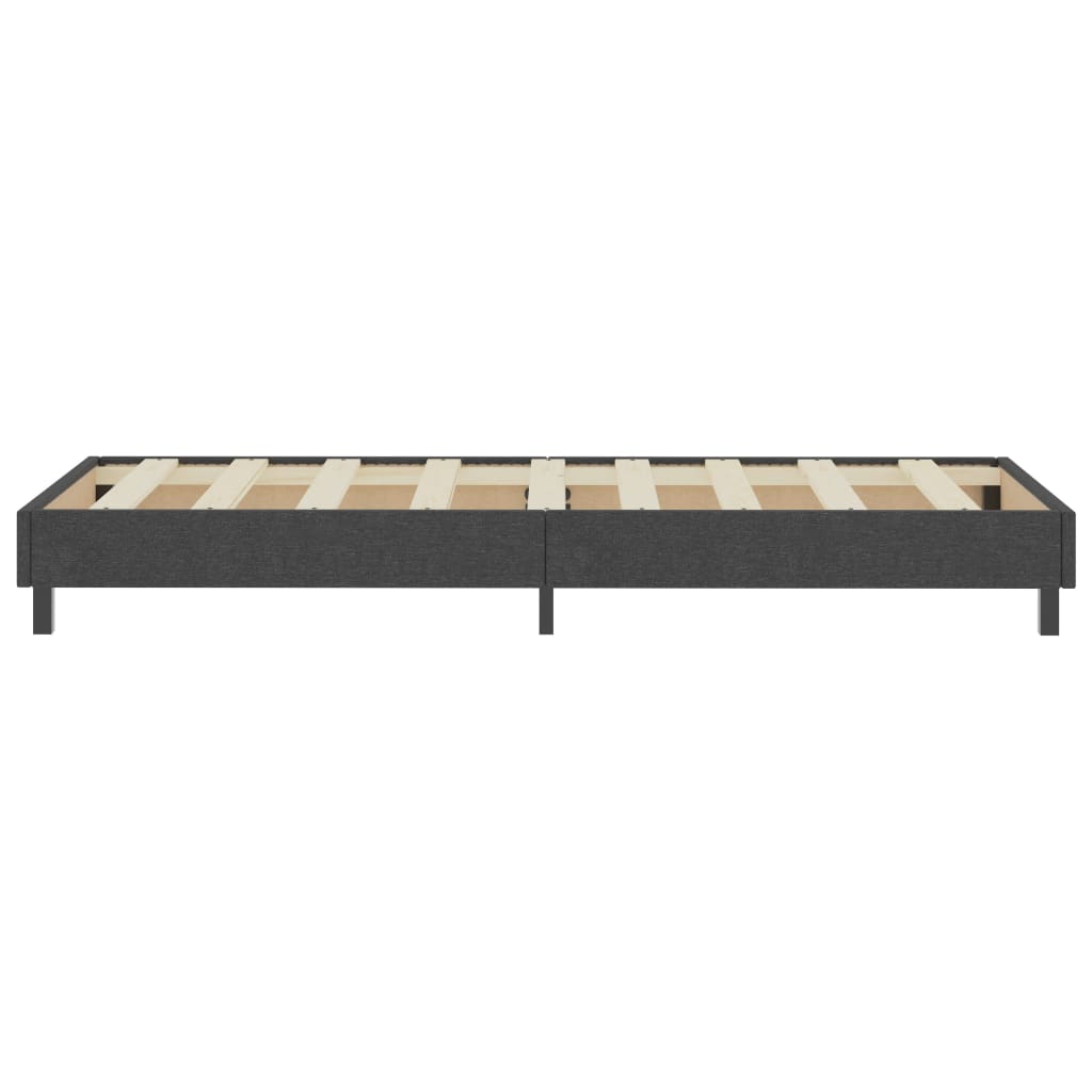 Letto a Molle Grigio Scuro in Tessuto 100x200 cm | homemem39
