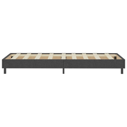 Letto a Molle Grigio Scuro in Tessuto 100x200 cm | homemem39