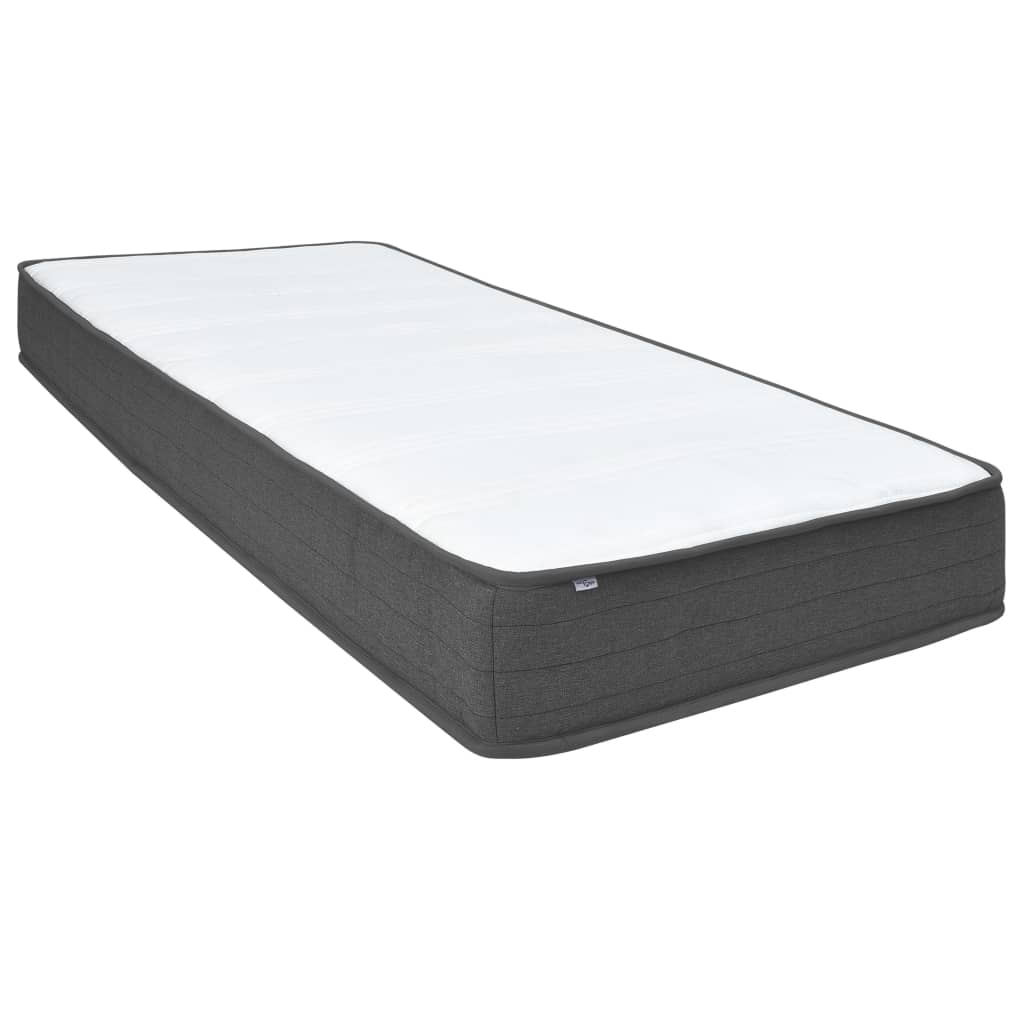 Letto a Molle Grigio Scuro in Tessuto 100x200 cm | homemem39