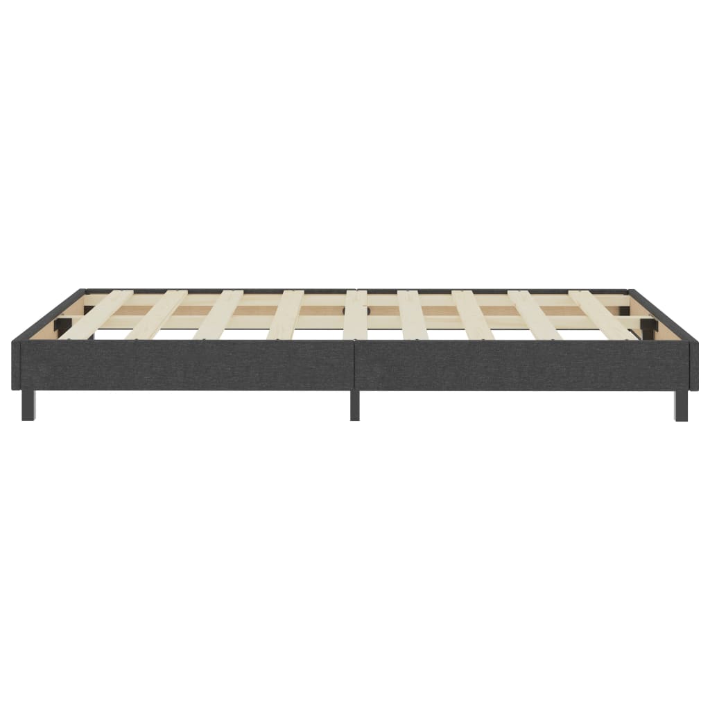 Letto a Molle Grigio Scuro in Tessuto 120x200 cm | homemem39