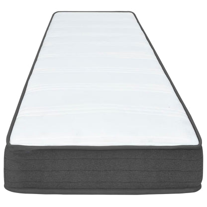 Letto a Molle Grigio Scuro in Tessuto 120x200 cm | homemem39