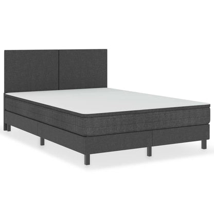 Letto a Molle Grigio Scuro in Tessuto 160x200 cm | homemem39