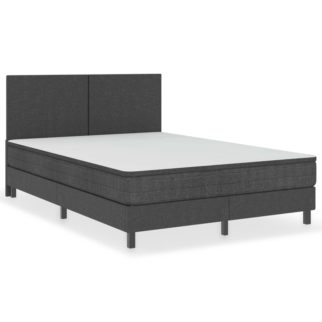 Letto a Molle Grigio Scuro in Tessuto 180x200 cm | homemem39