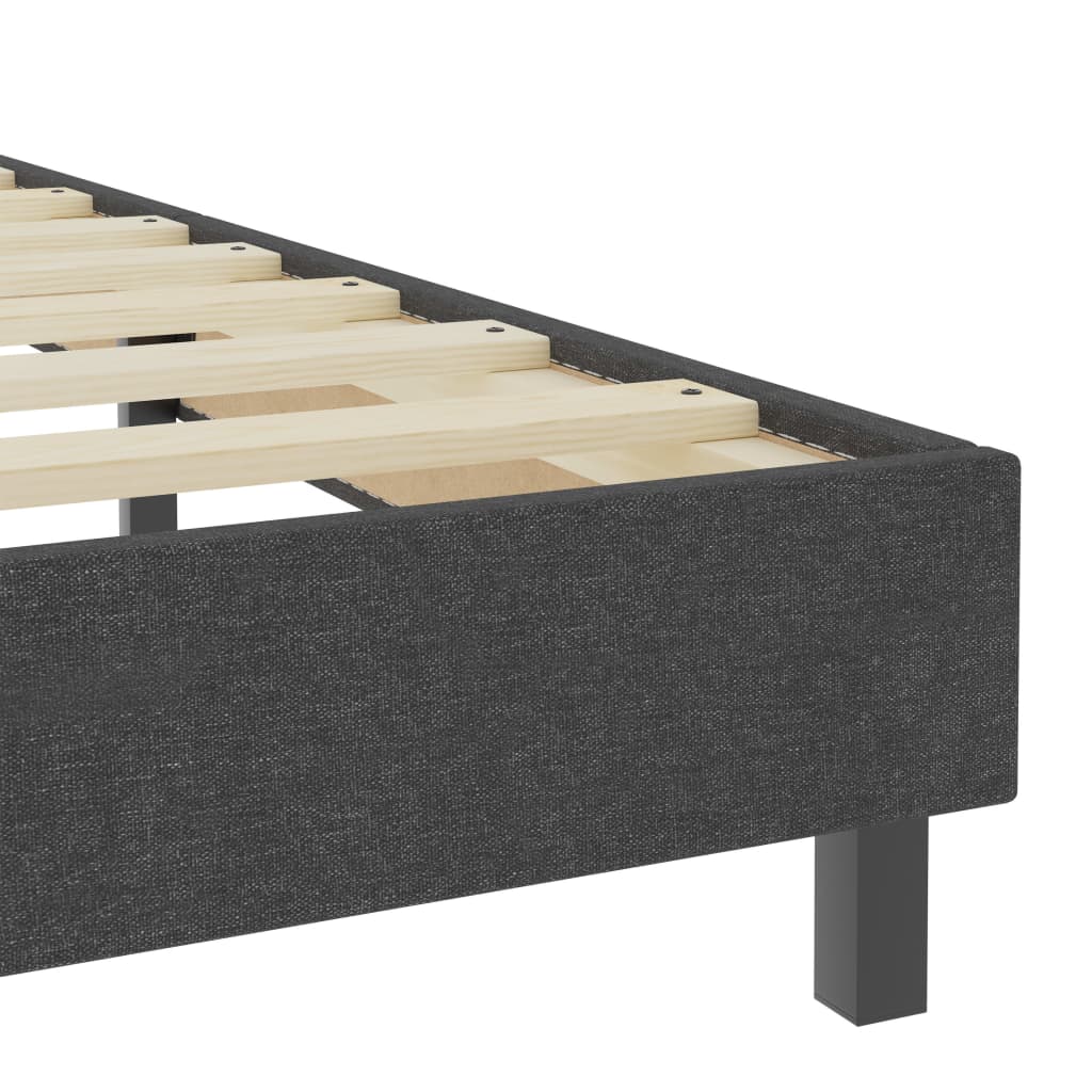 Letto a Molle Grigio Scuro in Tessuto 180x200 cm | homemem39