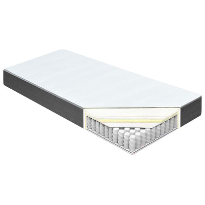 Letto a Molle Grigio Scuro in Tessuto 180x200 cm | homemem39