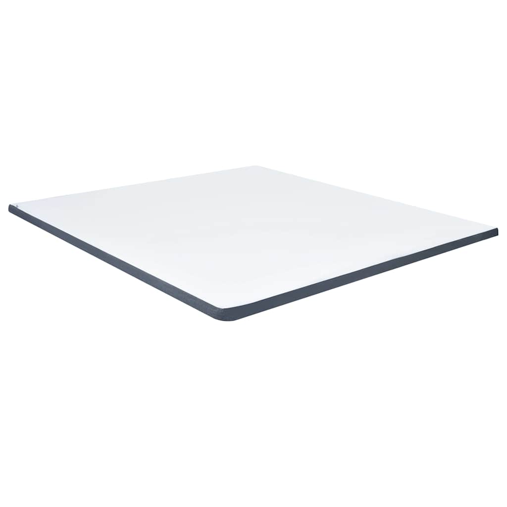 Letto a Molle Grigio Scuro in Tessuto 200x200 cm