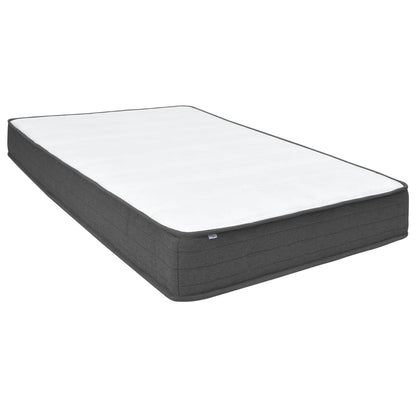 Letto a Molle Grigio Scuro in Tessuto 140x200 cm | homemem39