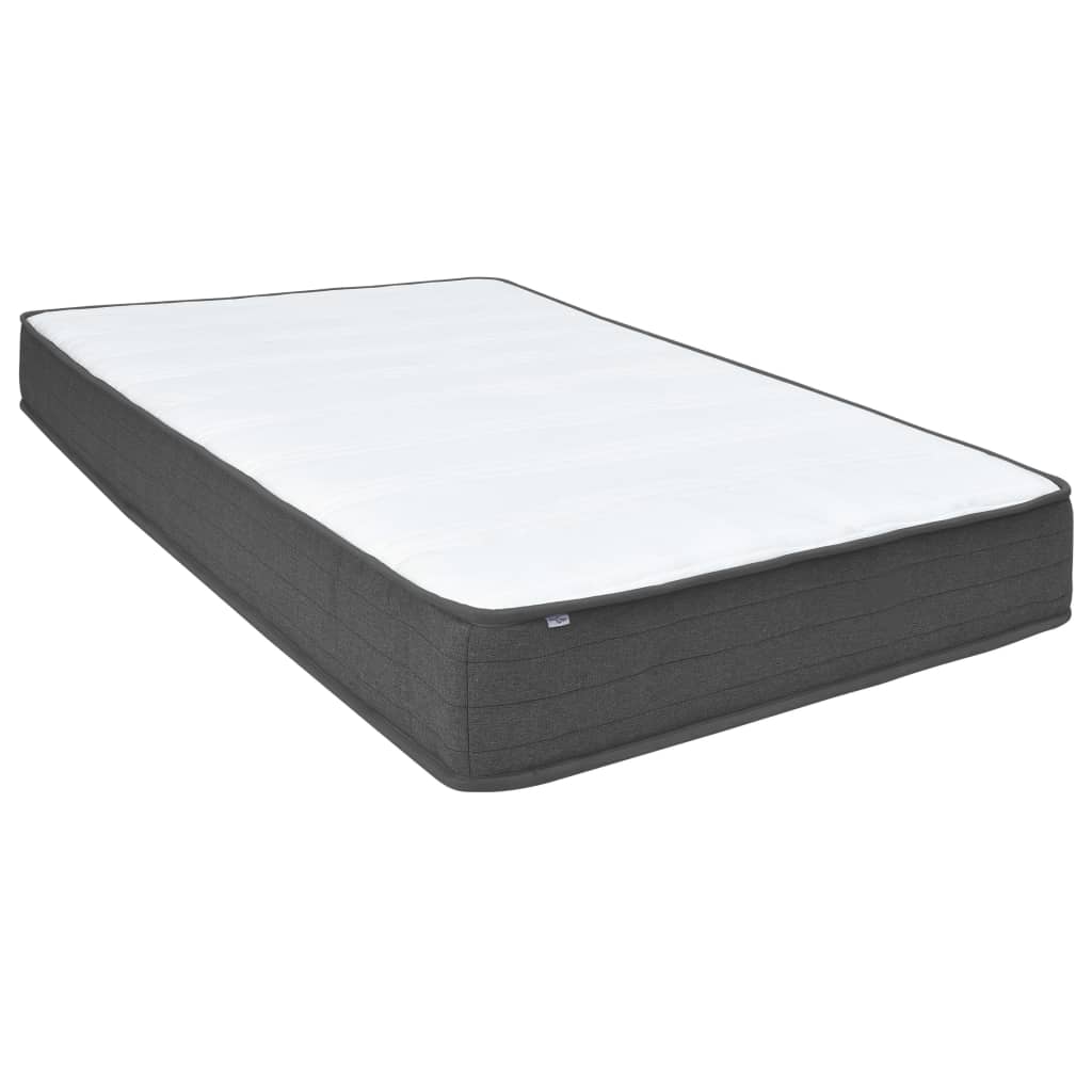Letto a Molle Grigio Scuro in Tessuto 160x200 cm | homemem39