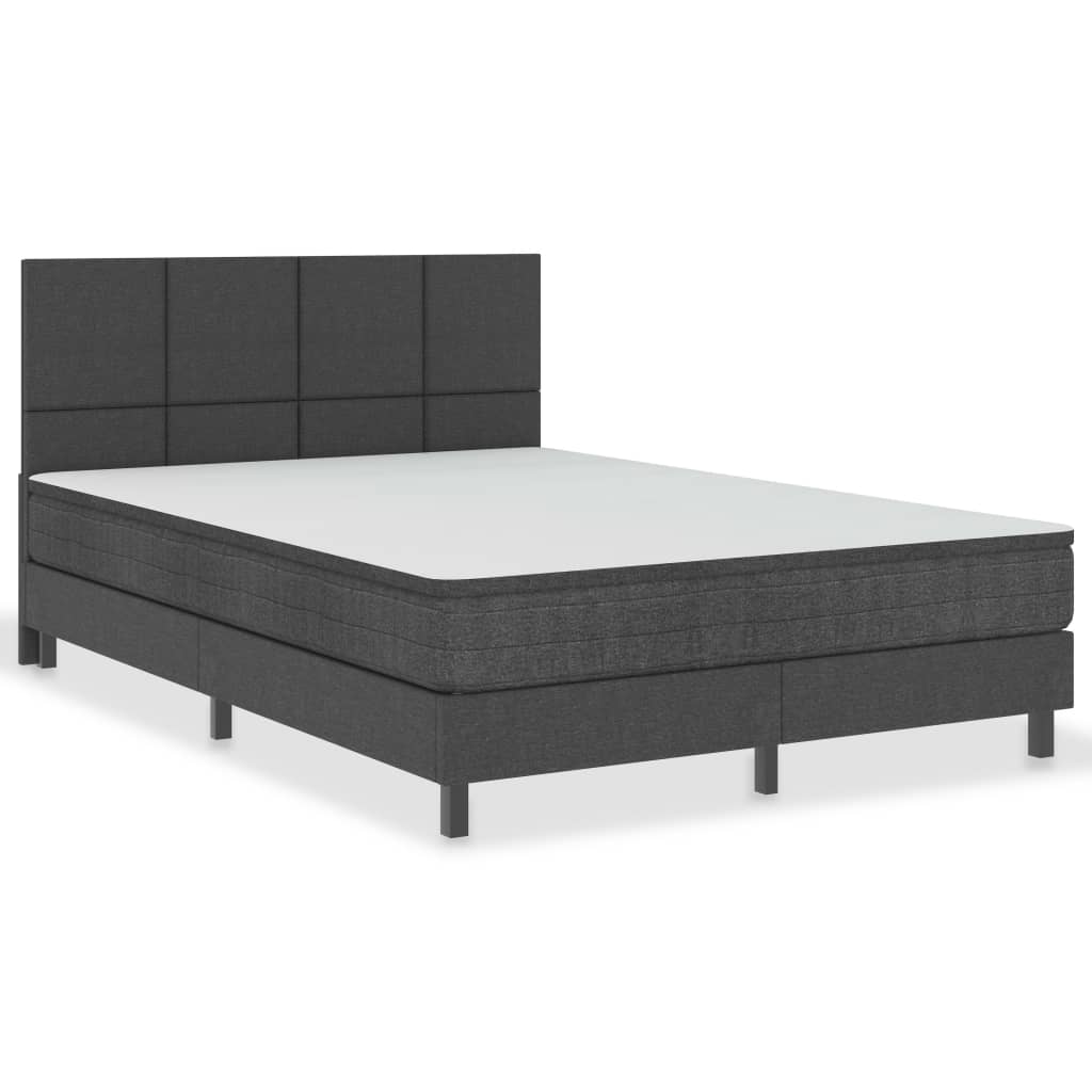 Letto a Molle Grigio Scuro in Tessuto 180x200 cm | homemem39