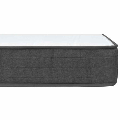 Letto a Molle Grigio Scuro in Tessuto 200x200 cm