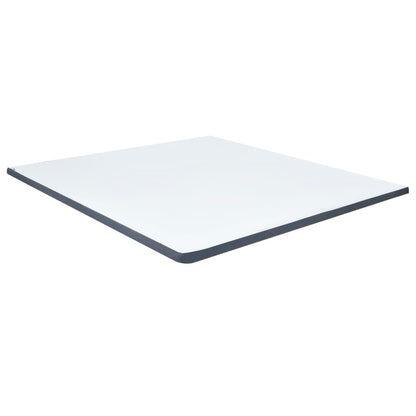Letto a Molle Grigio Scuro in Tessuto 200x200 cm