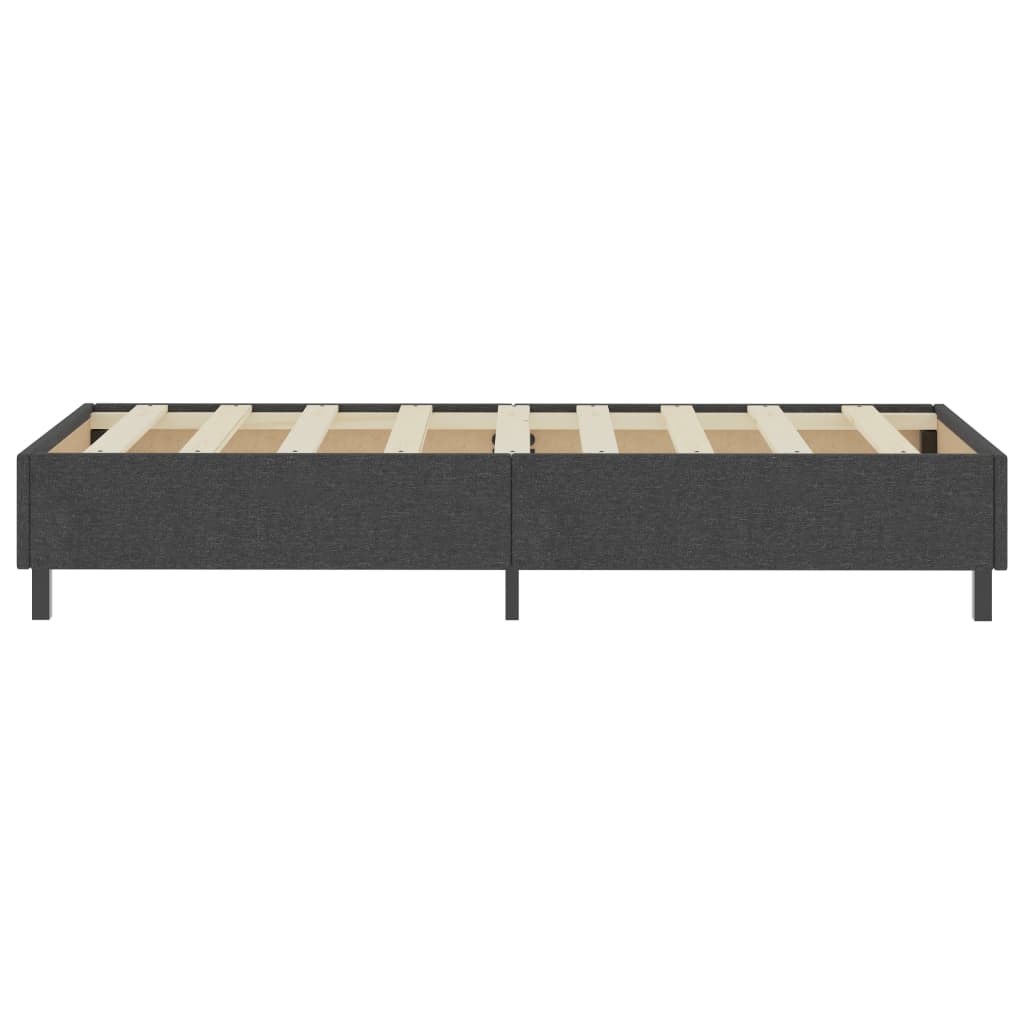 Letto a Molle Grigio Scuro in Tessuto 100x200 cm | homemem39