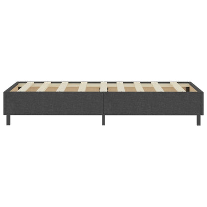 Letto a Molle Grigio Scuro in Tessuto 100x200 cm | homemem39