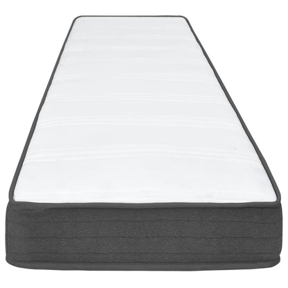 Letto a Molle Grigio Scuro in Tessuto 100x200 cm | homemem39