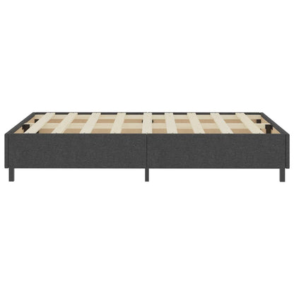 Letto a Molle Grigio Scuro in Tessuto 120x200 cm | homemem39