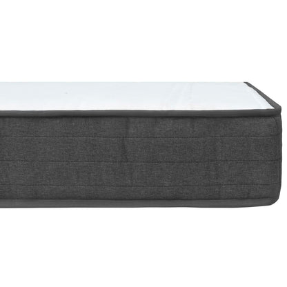 Letto a Molle Grigio Scuro in Tessuto 160x200 cm