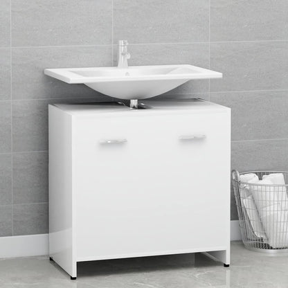 Armadio da Bagno Bianco 60x33x61 cm in Legno Multistrato