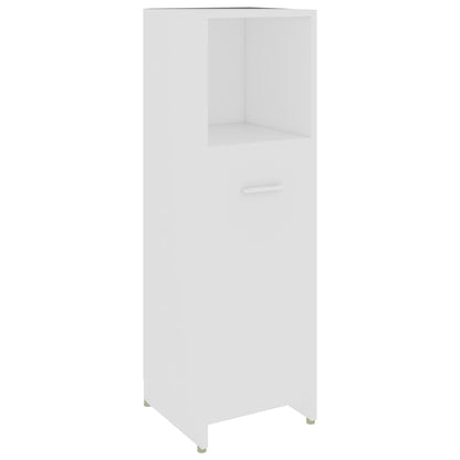 Armadio da Bagno Bianco 30x30x95 cm in Legno Multistrato | homemem39
