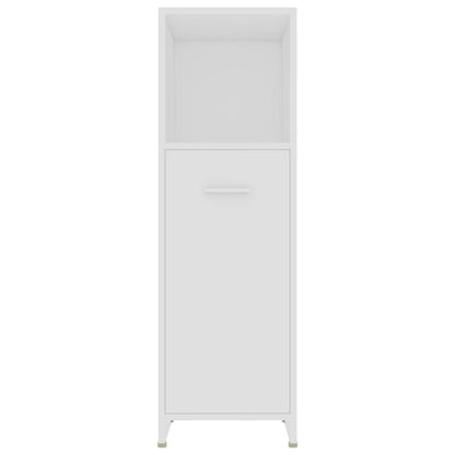 Armadio da Bagno Bianco 30x30x95 cm in Legno Multistrato | homemem39