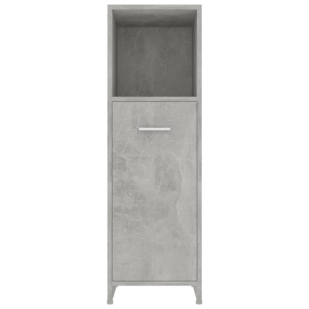 Mobile da Bagno Grigio Cemento 30x30x95 cm in Legno Multistrato | homemem39