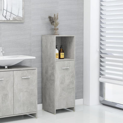 Mobile da Bagno Grigio Cemento 30x30x95 cm in Legno Multistrato | homemem39
