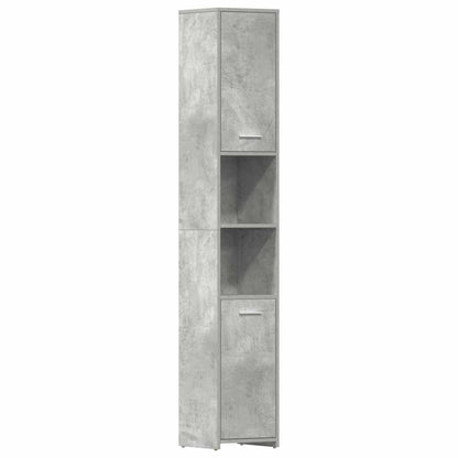 Mobile da Bagno Grigio Cemento 30x30x183,5 cm Legno tecnico | homemem39