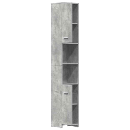 Mobile da Bagno Grigio Cemento 30x30x183,5 cm Legno tecnico | homemem39