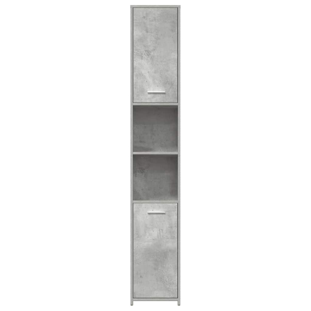 Mobile da Bagno Grigio Cemento 30x30x183,5 cm Legno tecnico | homemem39