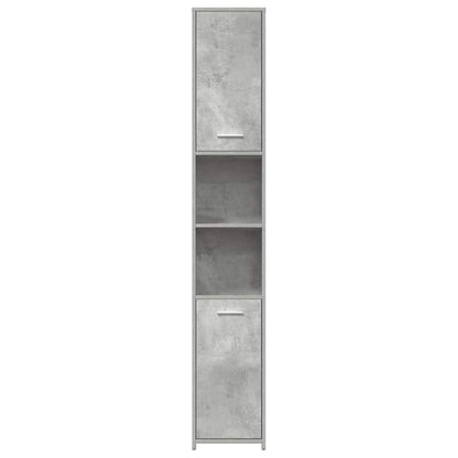Mobile da Bagno Grigio Cemento 30x30x183,5 cm Legno tecnico | homemem39