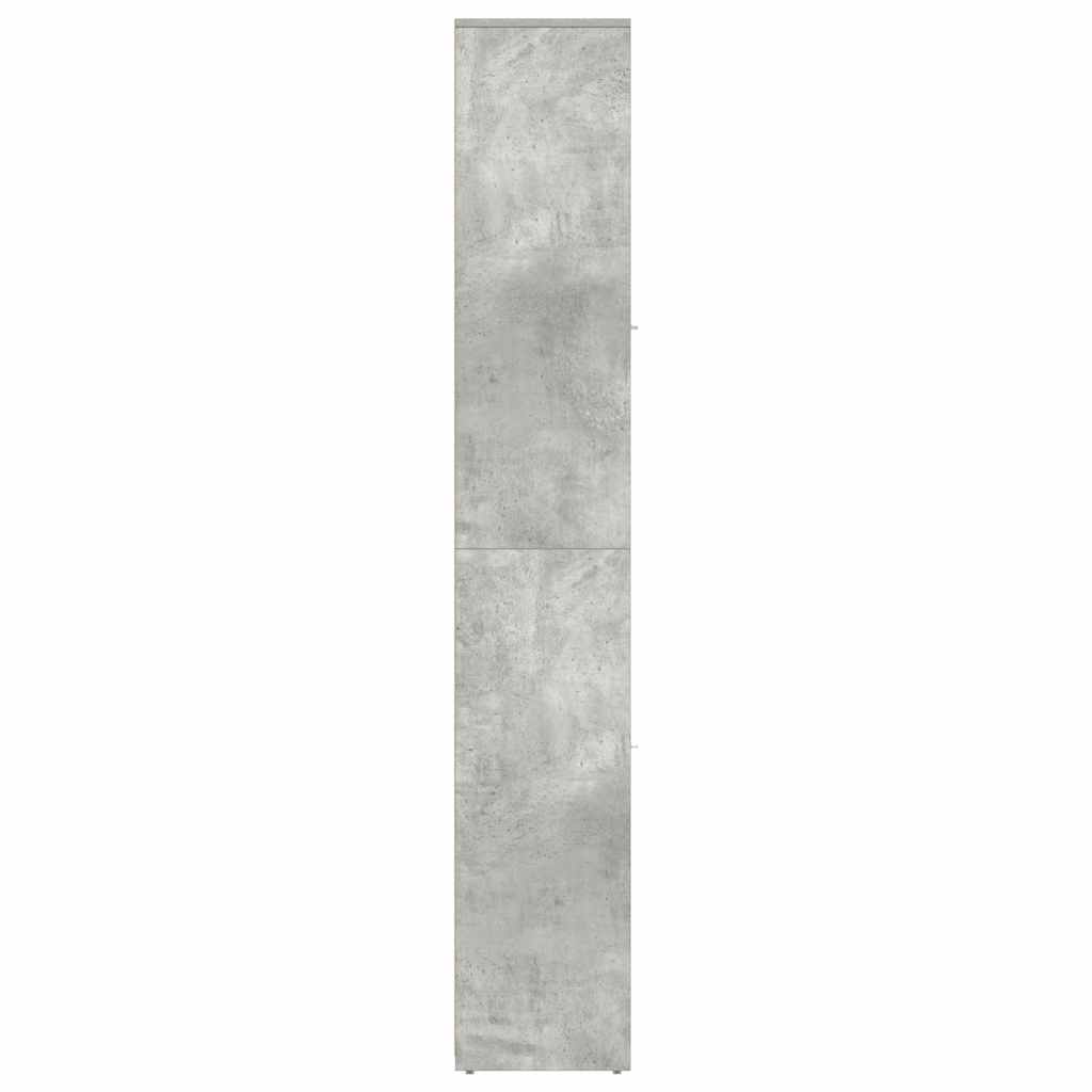Mobile da Bagno Grigio Cemento 30x30x183,5 cm Legno tecnico | homemem39