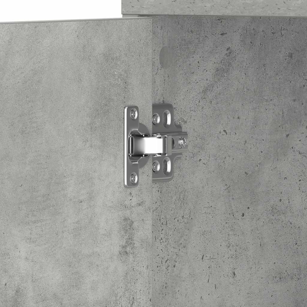 Mobile da Bagno Grigio Cemento 30x30x183,5 cm Legno tecnico | homemem39