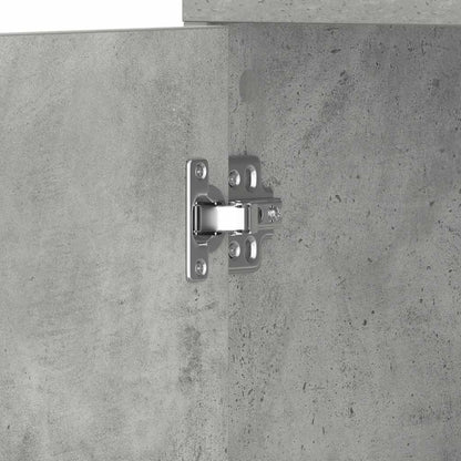Mobile da Bagno Grigio Cemento 30x30x183,5 cm Legno tecnico | homemem39