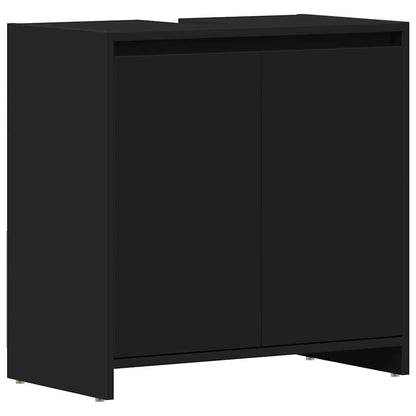Mobile da Bagno Nero 60x33x61 cm in Legno Multistrato | homemem39
