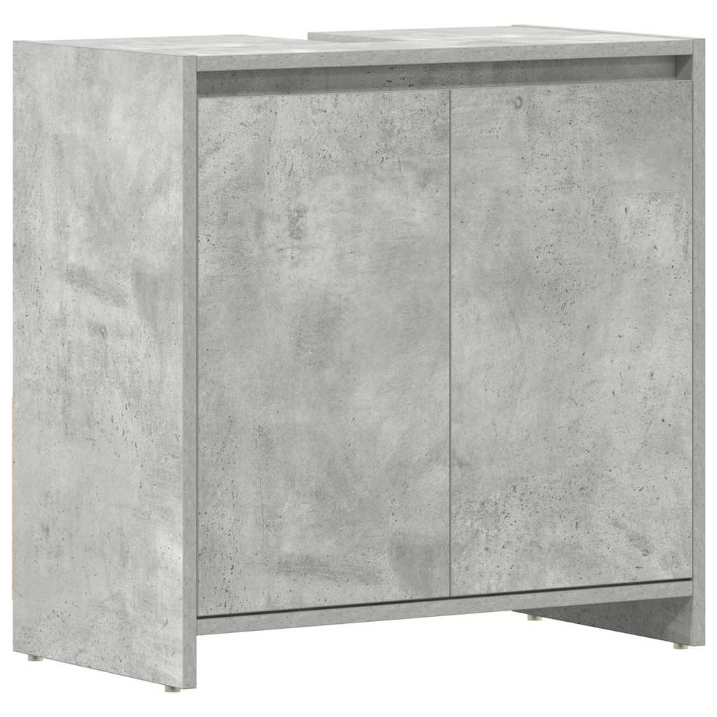 Mobile da Bagno Grigio Cemento 60x33x60 cm in Legno Multistrato