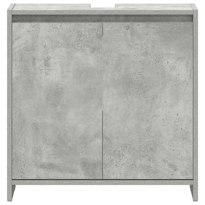 Mobile da Bagno Grigio Cemento 60x33x60 cm in Legno Multistrato