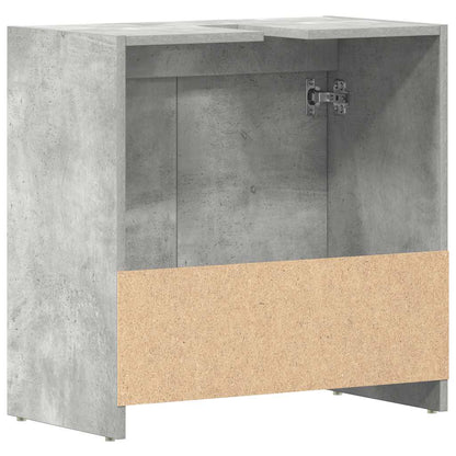 Mobile da Bagno Grigio Cemento 60x33x61 cm in Legno Multistrato | homemem39