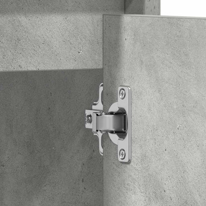 Mobile da Bagno Grigio Cemento 60x33x60 cm in Legno Multistrato
