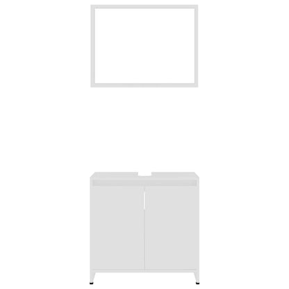 Set Mobili da Bagno Bianco in Legno Multistrato | homemem39