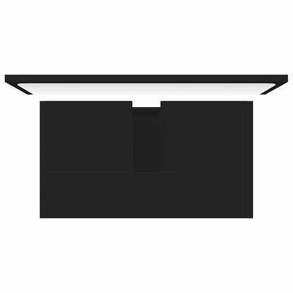 Set Mobili da Bagno Nero in Legno Multistrato