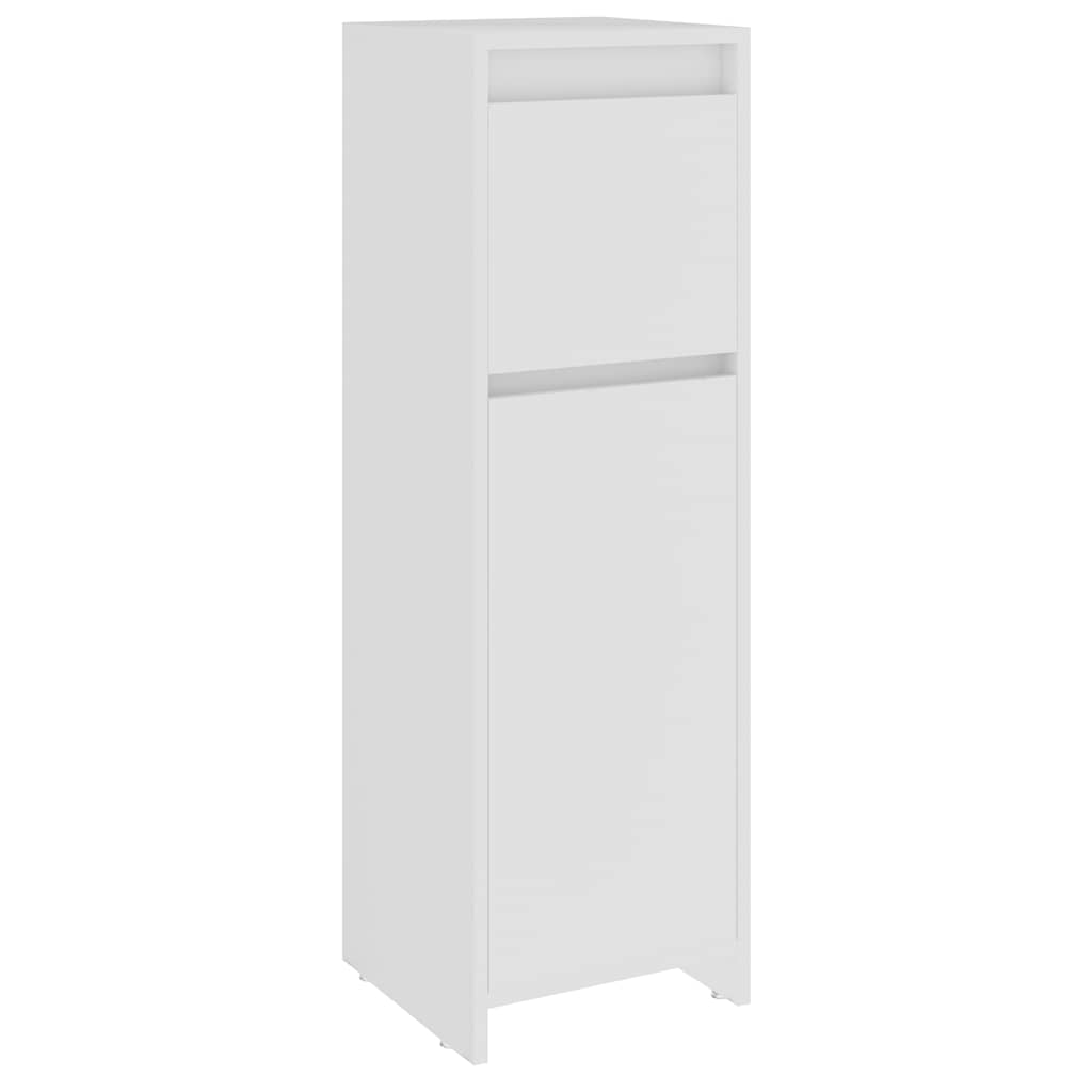 Armadio da Bagno Bianco 30x30x95 cm in Legno Multistrato | homemem39