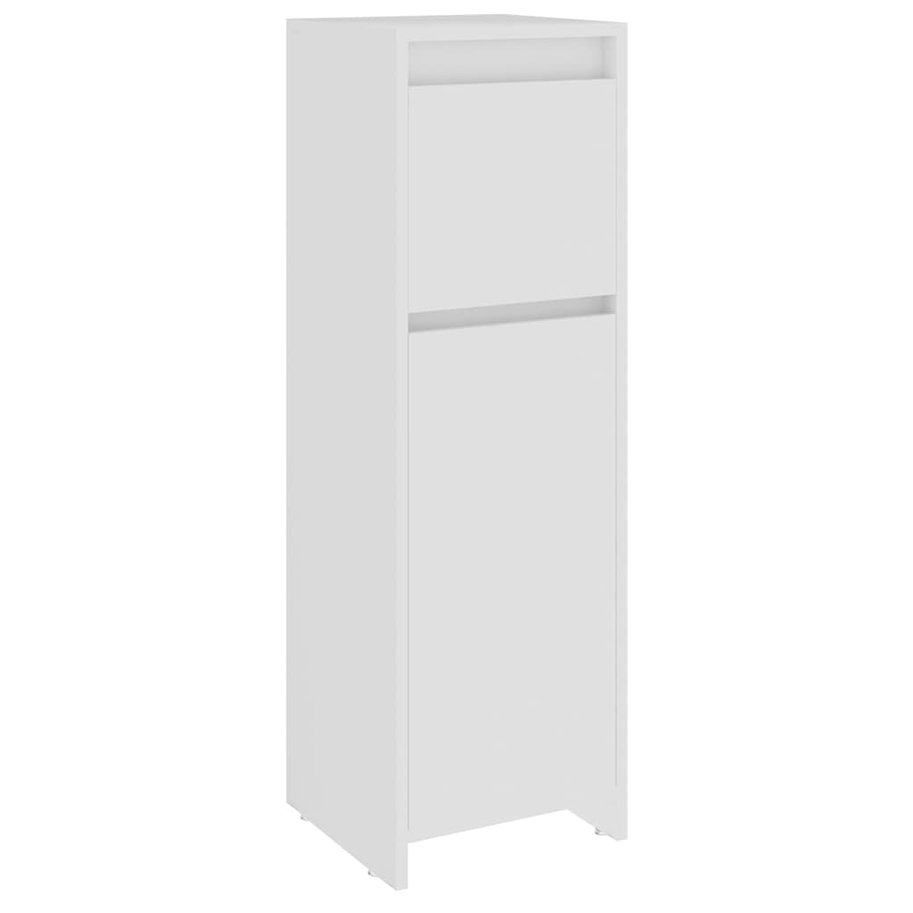 Armadio da Bagno Bianco in legno multistrato