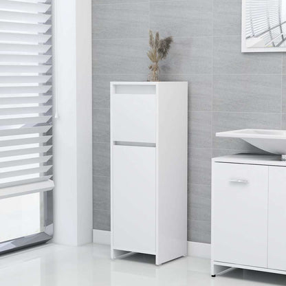 Armadio da Bagno Bianco in legno multistrato