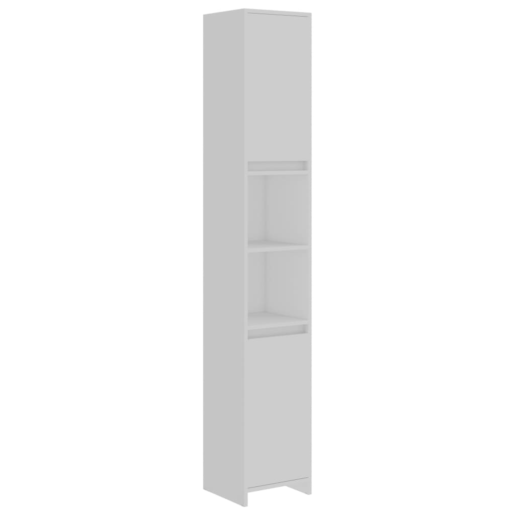 Mobile da Bagno Bianco 30x30x183,5 cm in Legno Multistrato | homemem39