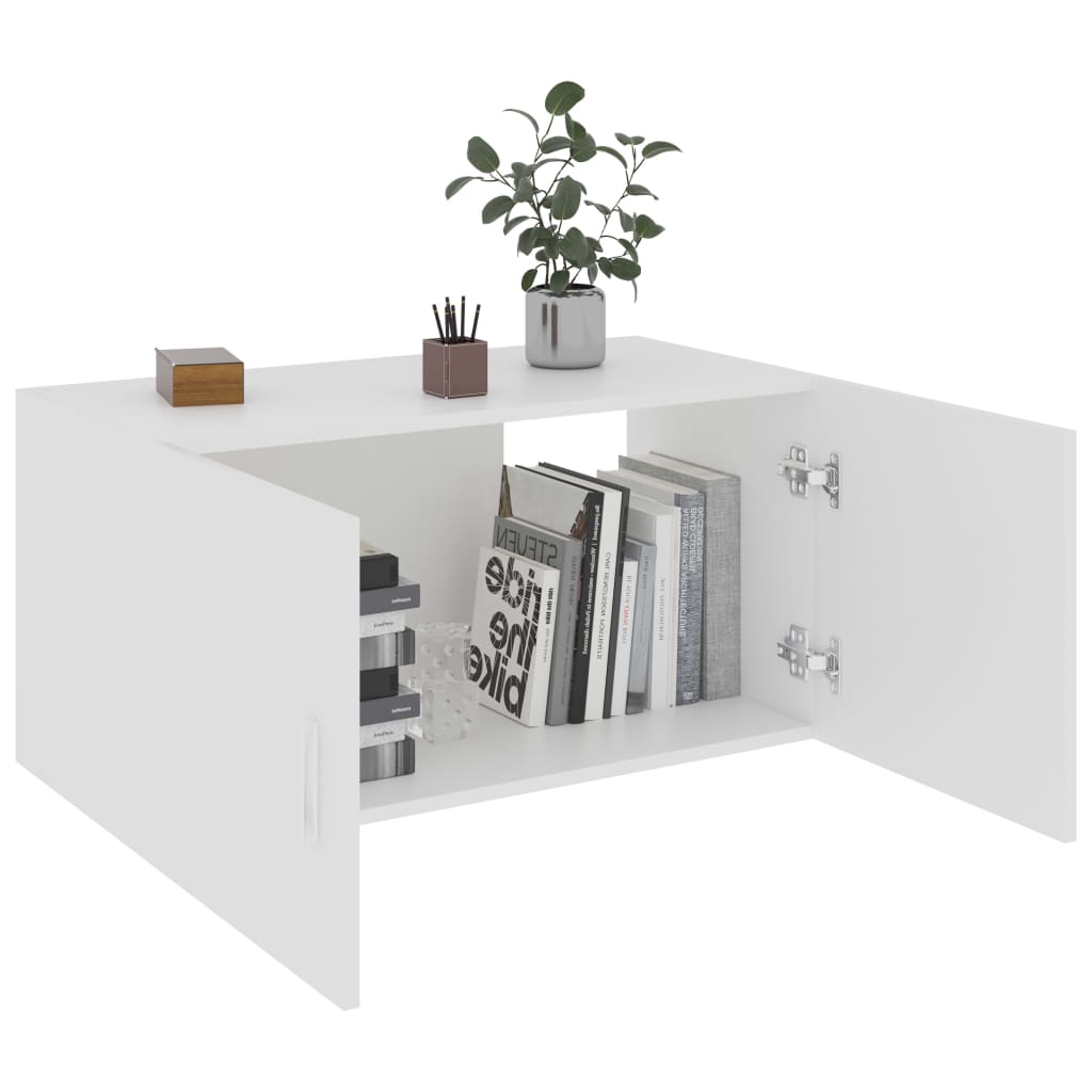 Armadietto da Parete Bianco 80x39x40 cm in Legno Multistrato | homemem39
