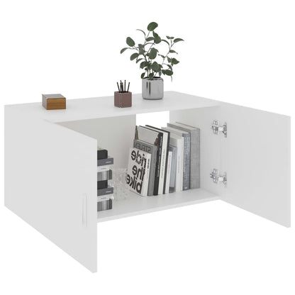 Armadietto da Parete Bianco 80x39x40 cm in Legno Multistrato | homemem39