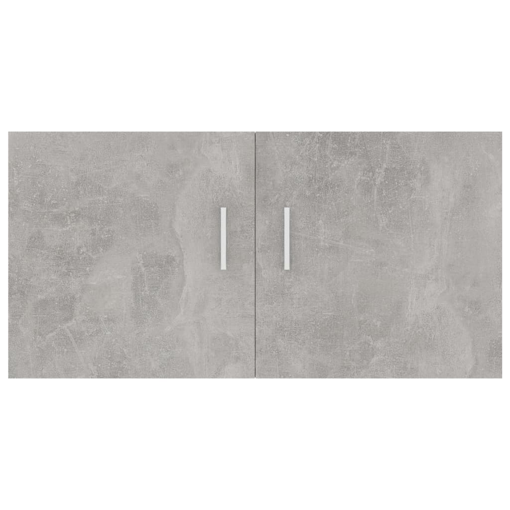 Armadietto Parete Grigio Cemento 80x39x40 cm Legno Multistrato | homemem39