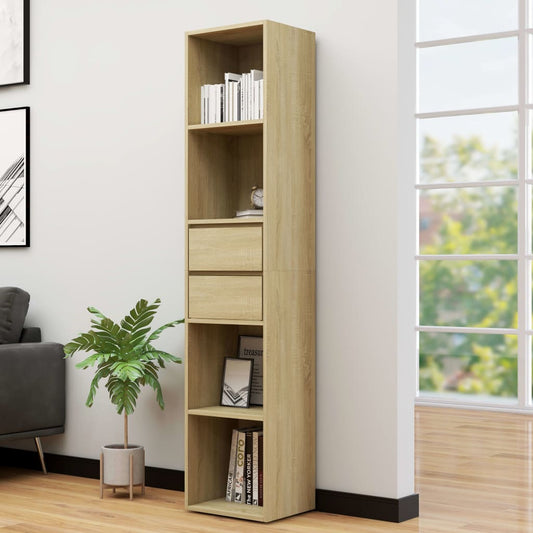 Libreria Rovere Sonoma 36x30x171 cm in Legno Multistrato | homemem39