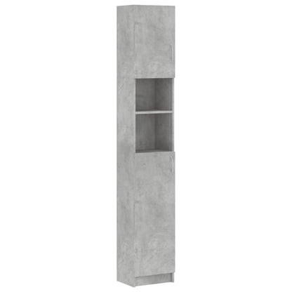 Mobile da Bagno Grigio Cemento 32x25,5x190 cm Legno Ingegnerizzato | homemem39